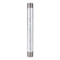 STZ Industries 1/2 in. MIP each X 1/2 in. D MIP Galvanized Steel 7 in. L Nipple