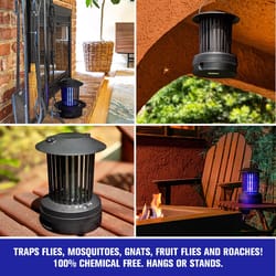 BLACK+DECKER Bug Zapper Fly Swatter Electric - Fly Zapper & Bug Zapper  Indoor & Outdoor- Heavy Duty w/Counter for Flies, Mosquitoes, Gnats & Other