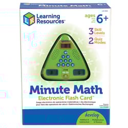 Learning Resources Minute Math Electronic Flash Card Green