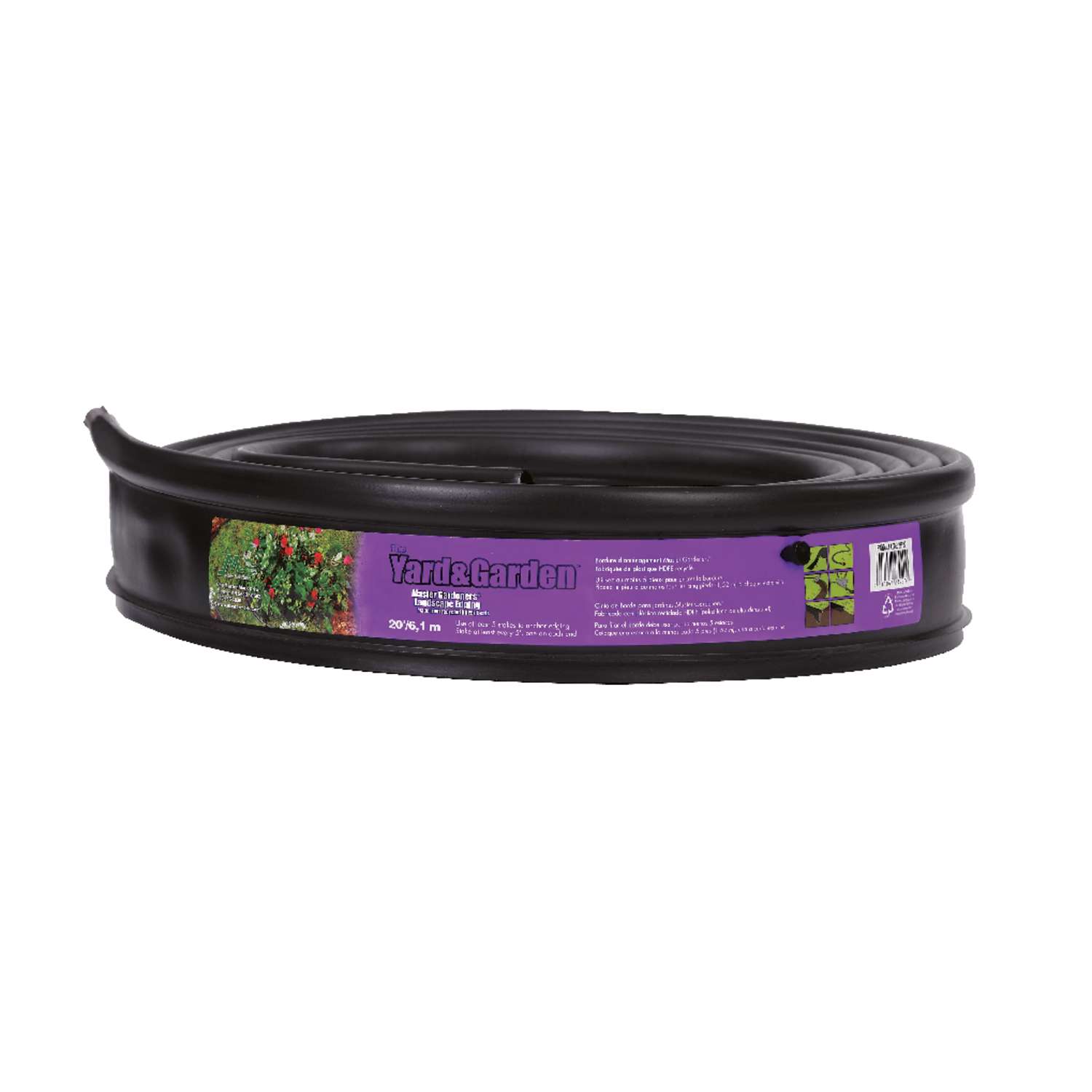 Master Mark Master Gardener 20 ft. L X 3.5 in. H Plastic Black Lawn