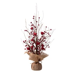 Glitzhome Valentine's Berry Heart Table Tree Foam 1 pc