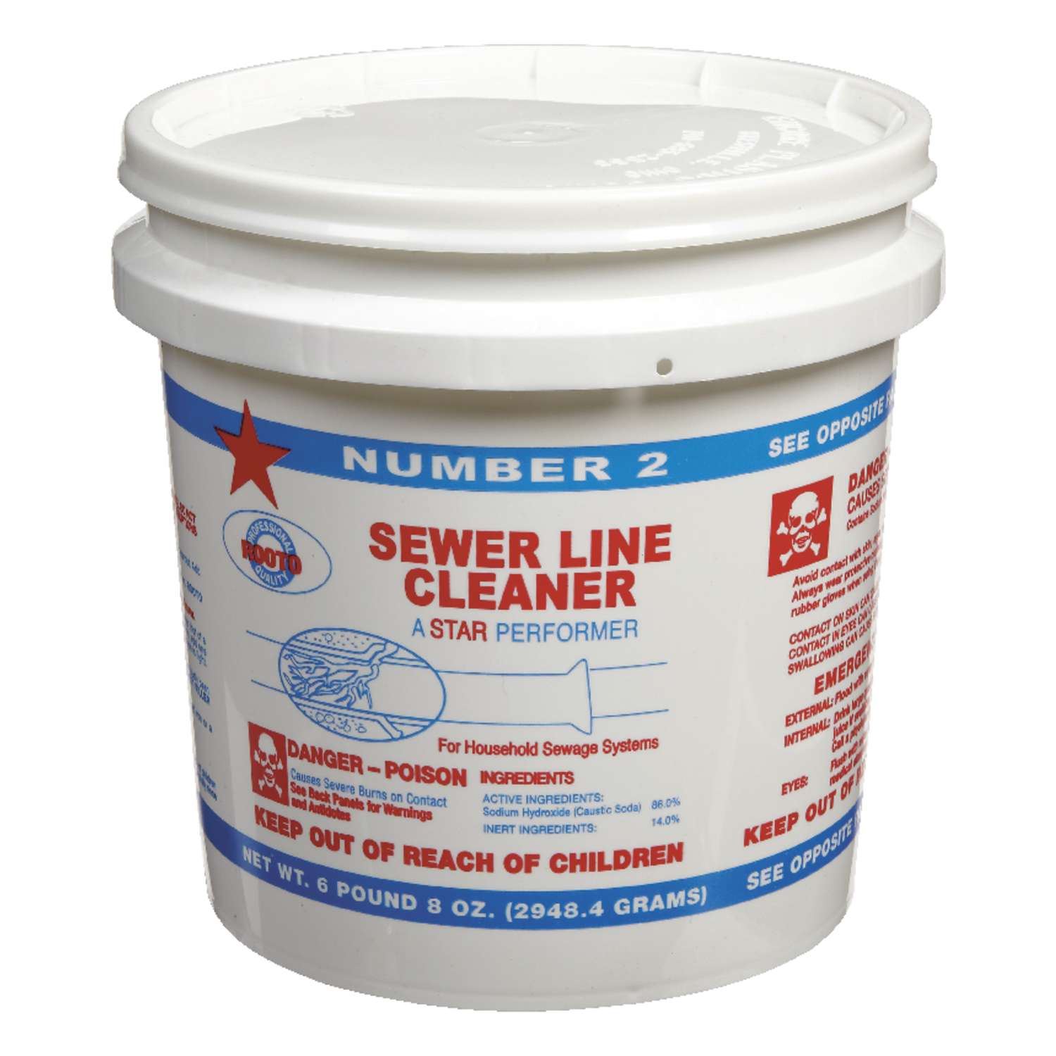 Rooto Number 2 Powder Main Line Cleaner 6.5 lb Ace Hardware
