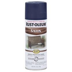 Rust-Oleum Stops Rust Satin Classic Navy Protective Enamel Spray Paint 12 oz
