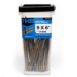 Big Timber No. 9 Sizes X 6 in. L Star Bronze Deep Wood Screws 43 pk