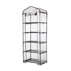 Glitzhome Clear 19.25 in. W X 27.25 in. D X 74.75 in. H Pop-Up Greenhouse