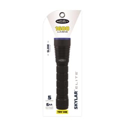 Police Security Skylar 1600 lm Black LED Flashlight AA Battery