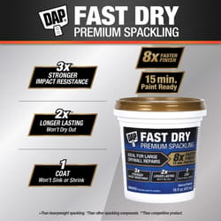 DAP Fast Dry Premium Ready to Use Off-White Spackling and Patching Compound 1 pt