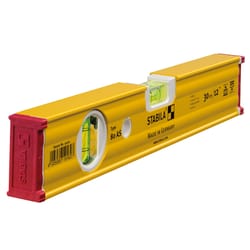 STABILA 12 in. Aluminum Type 80 AS Box Beam Level 2 vial