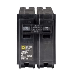 Square D HomeLine 70 amps Plug In 2-Pole Circuit Breaker