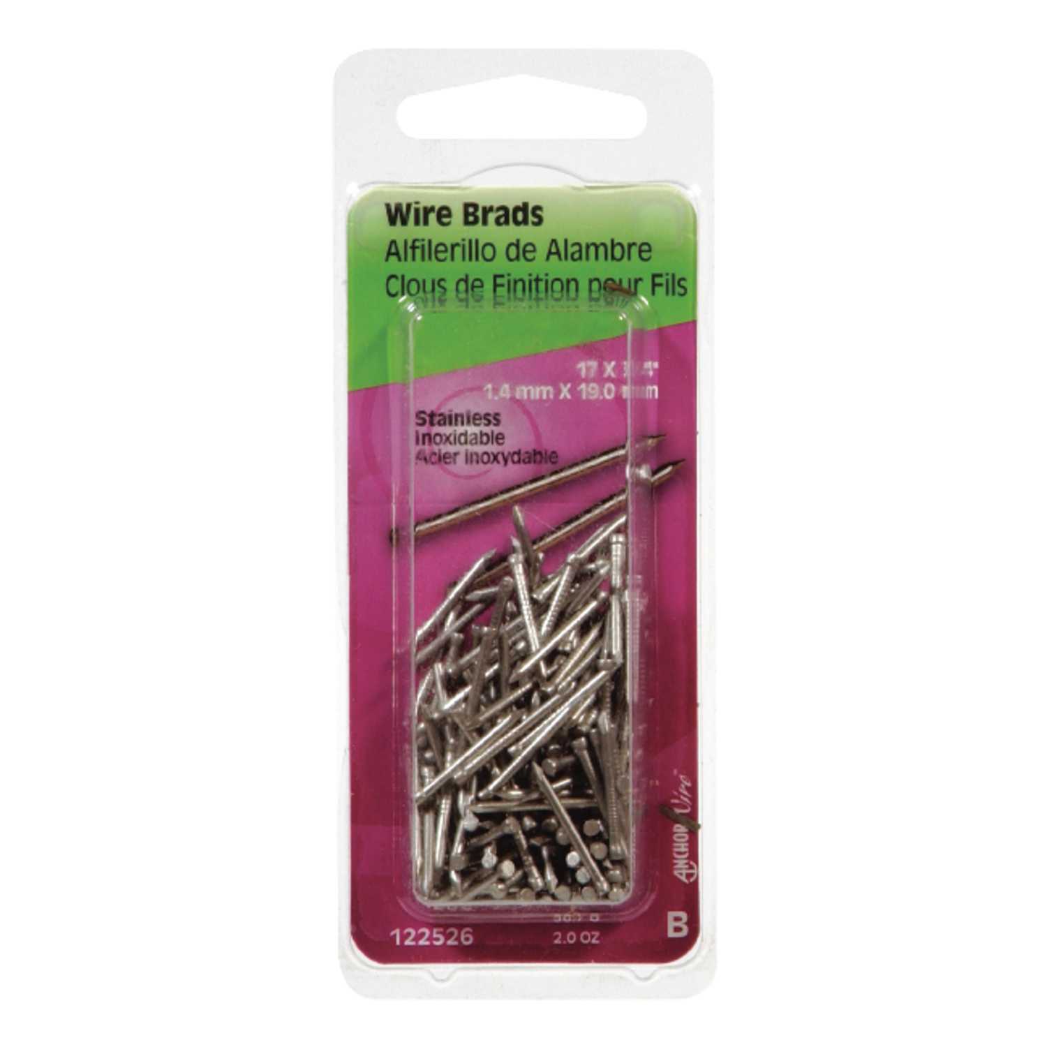 Hillman 17 Ga X 3 4 In L Stainless Steel Brad Nails 1 Pk 2 Oz Ace