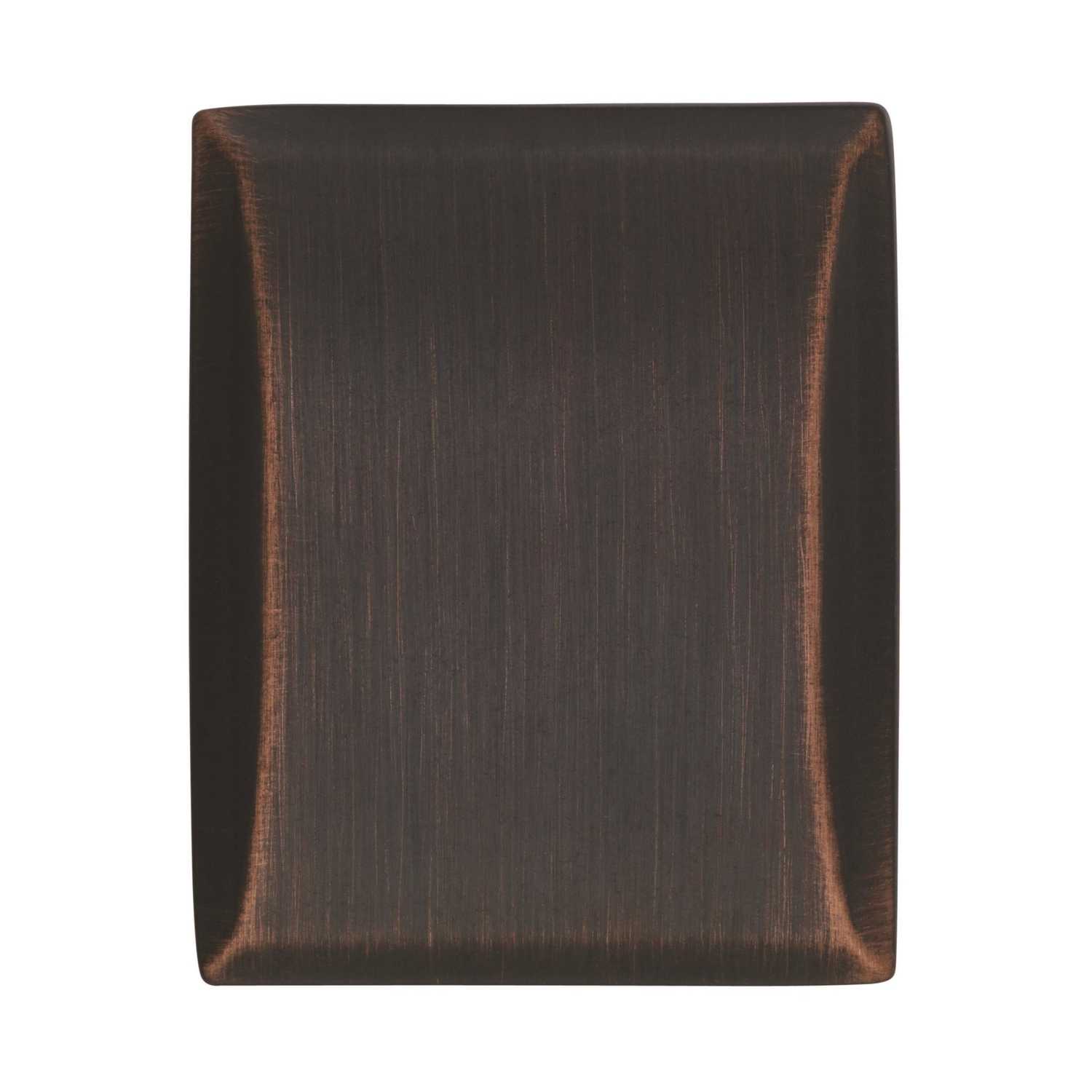 Amerock Candler Collection Rectangle Knob 11/4 in. Dia. 11/8 in. Oil Rubbed Bronze 1