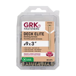 GRK Deck Elite No. 9 in. X 3 in. L Gold Star Bugle Head Deck Screws 1 pk