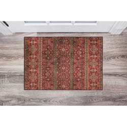 Linon Home Decor Ladwik 2 ft. W X 3 ft. L Red Polyester Area Rug