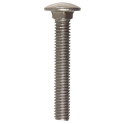 HILLMAN 0.375 in. X 2-1/2 in. L Stainless Steel Carriage Bolt 25 pk