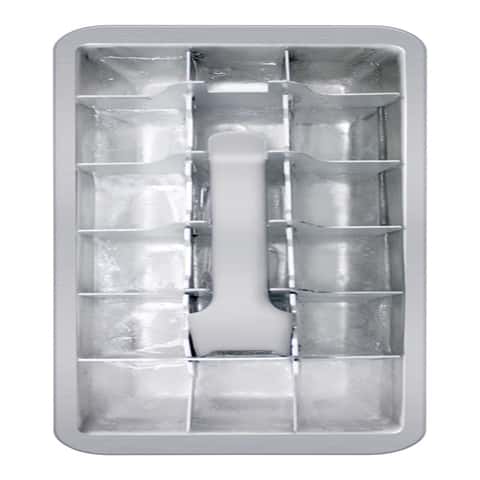 2ct HIC Kitchen Big Block Ice Cube Tray, Set of 2 Red