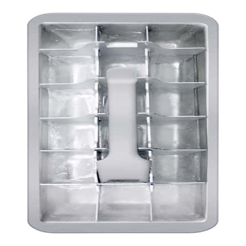 Stainless Steel Ice Cube Maker Tray,Lever Style Ice Cube Mold Quick To  Making 18 Ice Cubes