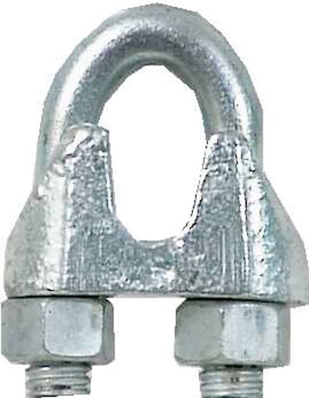 Campbell Electrogalvanized Malleable Iron Wire Rope Clip 1-1/2 in. L Campbell Electrogalvanized Malleable Iron Wire Rope Clip 1-1/2 in. L