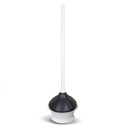 Korky Toilet Plunger with Holder 23 in. L X 6.5 in. D