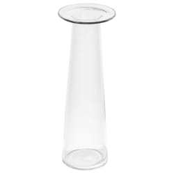 Karma 10.5 in. H X 3.5 in. W X 3.5 in. L Clear Glass Alana Vase