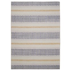 Linon Home Decor 7 ft. W X 5 ft. L Blue/Ivory Delray Polyester Rug