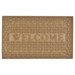 Superio Brand 18 in. W X 30 in. L Natural Lattice Coir/Rubber Door Mat