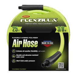 Legacy Flexzilla 25 ft. L X 3/8 in. D Hybrid Polymer Air Hose 300 psi Zilla Green