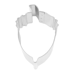 R&M International Corp 2 in. W X 3 in. L Acorn Cookie Cutter Silver 1 pc