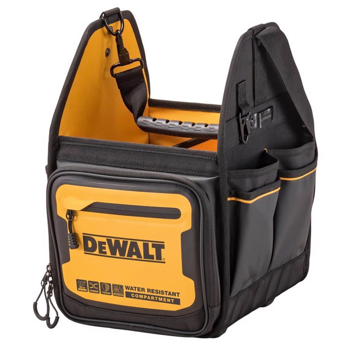 Photos - Tool Box DeWALT Ballistic Nylon Electrician Tote Tote Bag 34 pocket Black/Yellow 1 