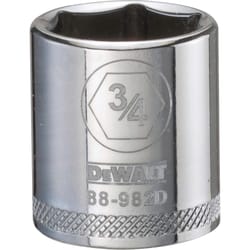 DeWalt 3/4 in. X 3/8 in. drive SAE 6 Point Socket 1 pc