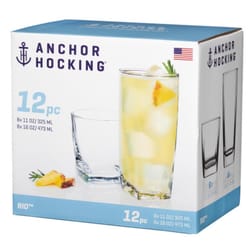 Anchor Hocking Rio Clear Glass Drinking Glass Set