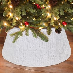 Dyno Ivory/White Faux Fur Tree Collar 11 in.