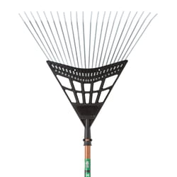 Truper 65 in. 22 Tine Steel Rake Wood Handle