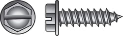 HILLMAN No. 6 Ga. X 1-1/4 in. L Slotted Hex Washer Head Sheet Metal Screws 100 pk