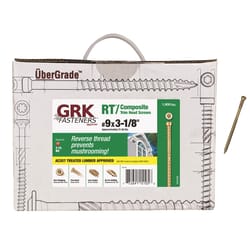 GRK Fasteners RT Composite No. 9 X 3-1/8 in. L Star Coated Reverse Screws 1900 pk