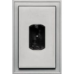 Builders Edge 12 in. H X 8.25 in. W X 2 in. L Unfinished Gray Vinyl Mounting Block