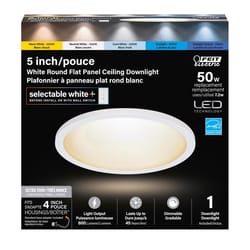 Feit EDGELIT Frost White 4 in. W Aluminum LED Retrofit Recessed Lighting 6.5 W