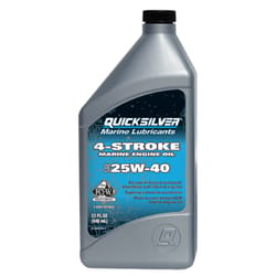 Quicksilver Marine Lubricants 25W-40 4-Cycle Outboard Motor Oil 32 oz 1 pk