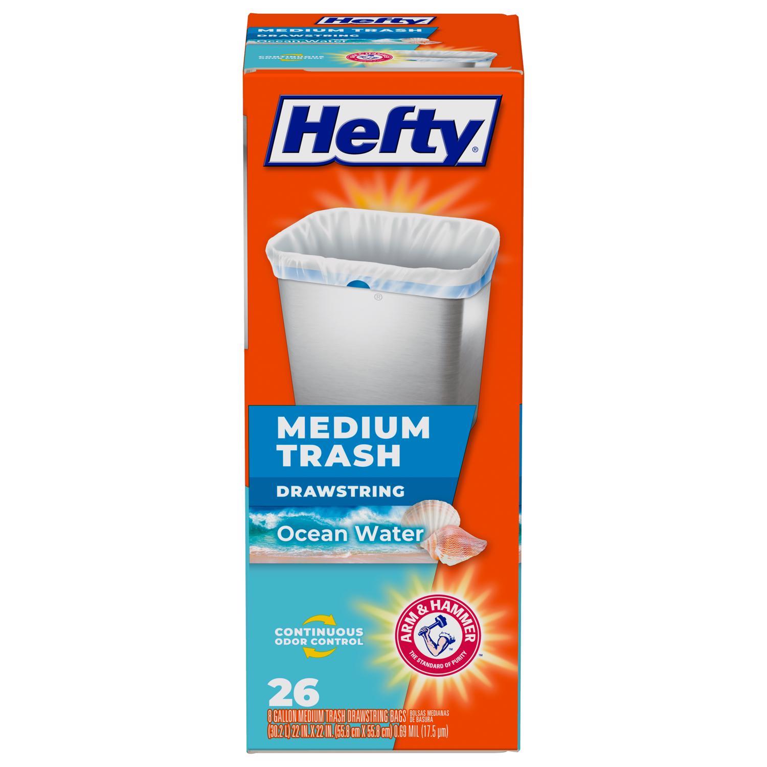 Photos - Garden & Outdoor Decoration Hefty 8 gal Ocean Water Trash Bags Drawstring 26 pk E88534