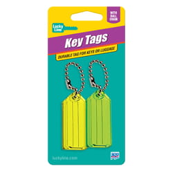 Lucky Line Metal/Plastic Assorted Ball Chain Key Tag