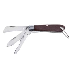 Klein Tools 6.5 in. Pocket Knife Brown 1 pk