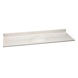 Design House Single Polished White Vanity Top