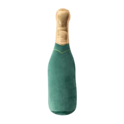 Pet Shop by Fringe Studio Green Plush Champagne Bottle Dog Toy 1 pk