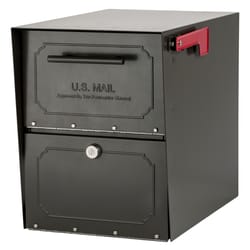 Architectural Mailboxes Oasis Classic Classic Galvanized Steel Post Mount Graphite Bronze Mailbox