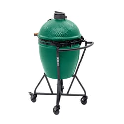 Big Green Egg 18.25 in. Large EGG Package with Nest/Handler Charcoal Kamado Grill and Smoker Green
