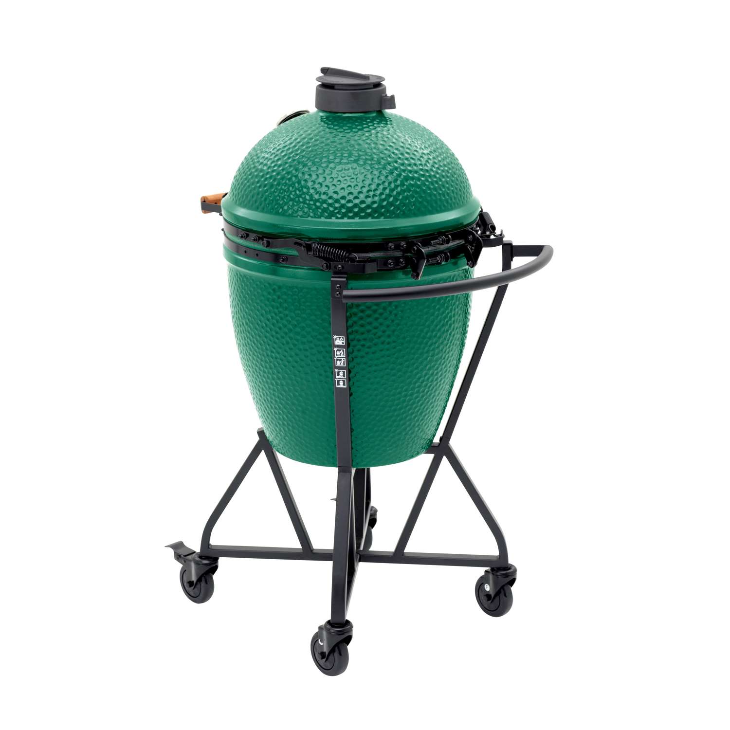 Big Green Egg 18.25 in. Large EGG Package with Nest/Handler Charcoal Kamado  Grill and Smoker Green - Ace Hardware