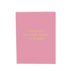 Chive Blank Greeting Card Congrats! No More Walks of Shame