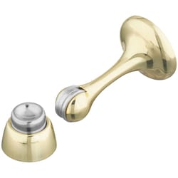 National Hardware 3 in. H Zinc Brass Gold Magnetic Door Stop Mounts to door and wall