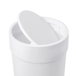 Umbra 1.6 gal White Polypropylene Trash Can