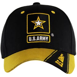 JWM US Army Mesh Bill Hat Black One Size Fits All