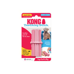 Kong Pink Rubber Teething Stick Dog Toy Small 1 pk